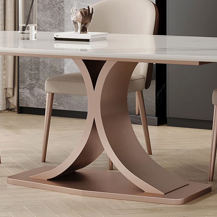 Modern Sintered Stone Dining Set 1/4/5/7 Pieces Rectangular Dining Table Set