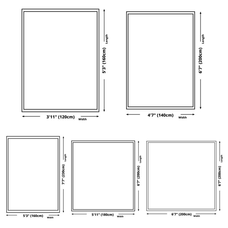 Minimalist Checkered Print Rug Polyester Area Carpet Stain Resistant Carpet for Home Decoration