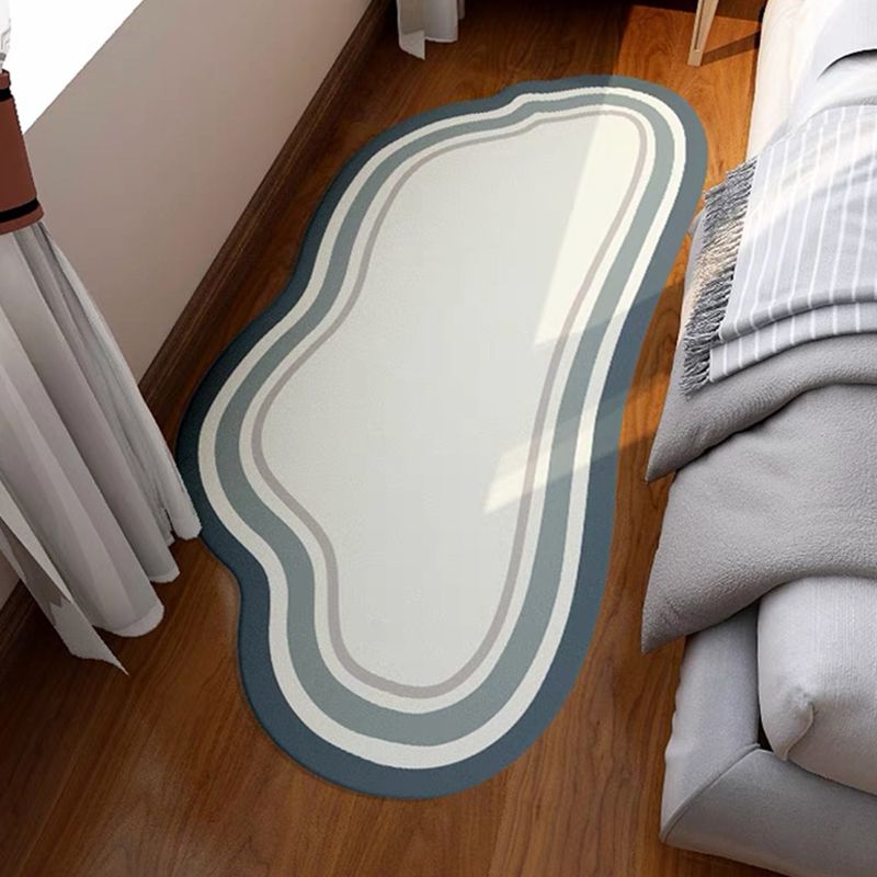 Casual Apricot Rug Polyester Cloud Rug Stain Resistant Rug for Living Room