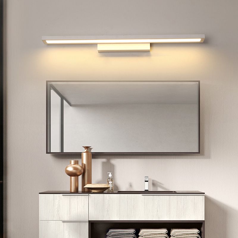 Rectangle Vanity Lighting Fixtures Modern Minimalist Style Metal  Vanity Sconces