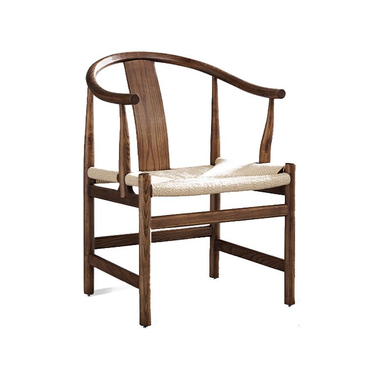 Sillas de comedor tradicionales de madera maciza, sillones de cocina con respaldo de listones