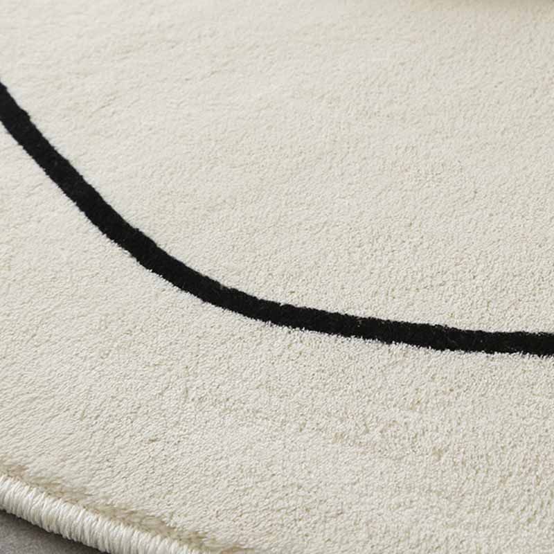 Moderner, farbblockierter Teppich, grauer Polyester-Teppich, rutschfester Teppich für die Inneneinrichtung