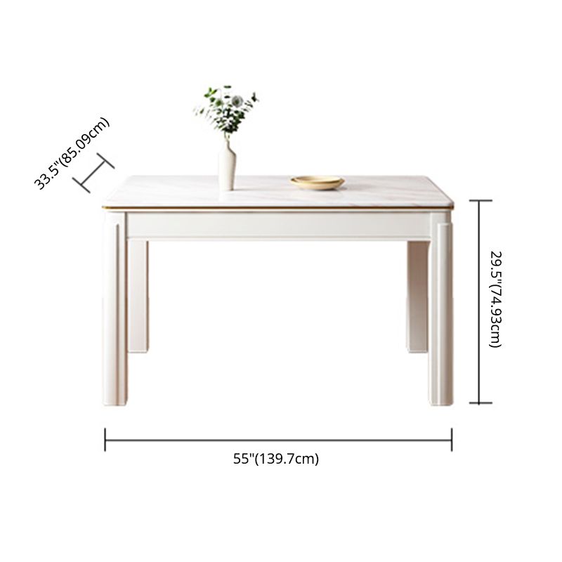 Moderne feste Esszimmer -Esszimmer -Tisch -Tisch -Set Marmor Top Esszimmermöbel für das Restaurant