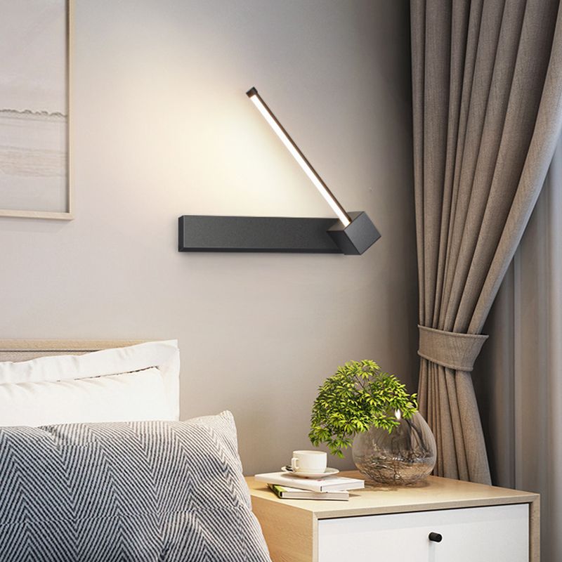 Moderne Metall Wandleuchte rotatable 12 "breit LED -Wandleuchten für Wohnzimmer