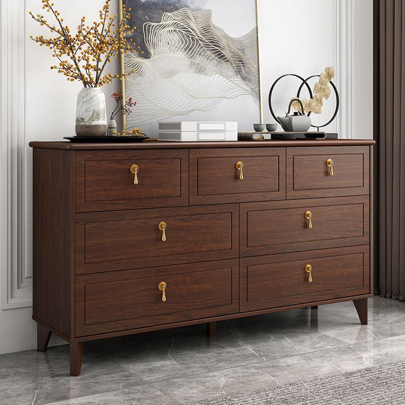 Contemporary Glam Storage Chest Dresser Wooden Chest with Drawers