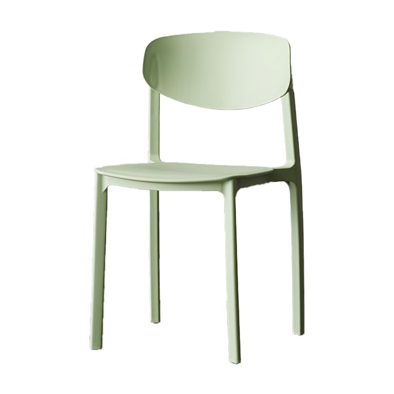Plastic Contemporary Side Chair Open Back Indoor-Outdoor Chair