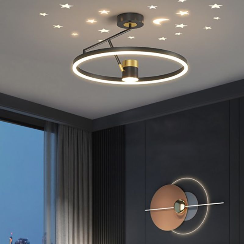 Contemporary Simple Chandelier Light Fixtures Led Hanging Chandelier for Bedroom