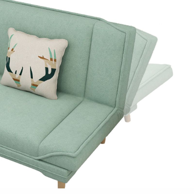 Tight Back Linen Armless Sofa with Foldable and Wear-resisting for Apartment