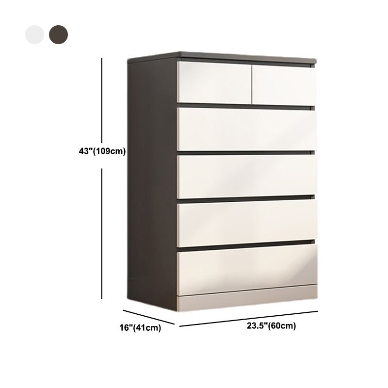 16.14" Wide Modern Wood Accent Chest Rectangle Chest with Drawers
