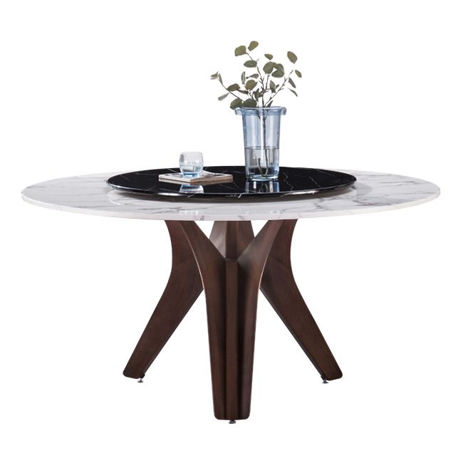 Mesa minimalista de mesa redonda de mesa estándar Mesa de comedor de cocina de mármol