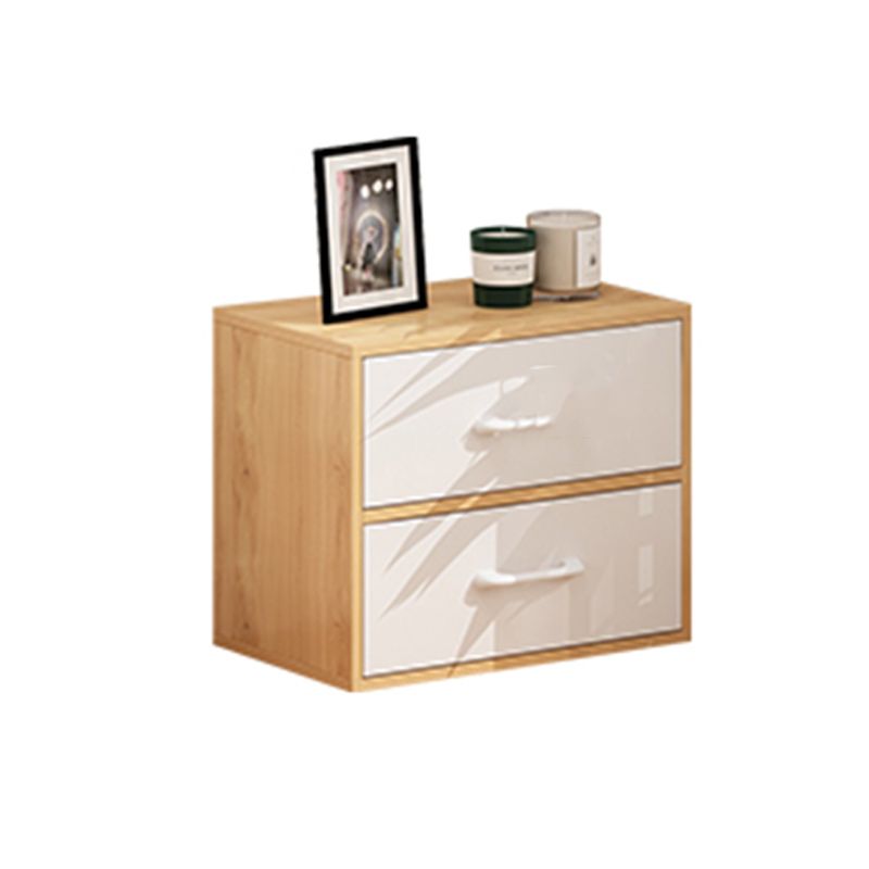 Contemporary Simple Rectangular Wood Cabinet with Doors and Drawers