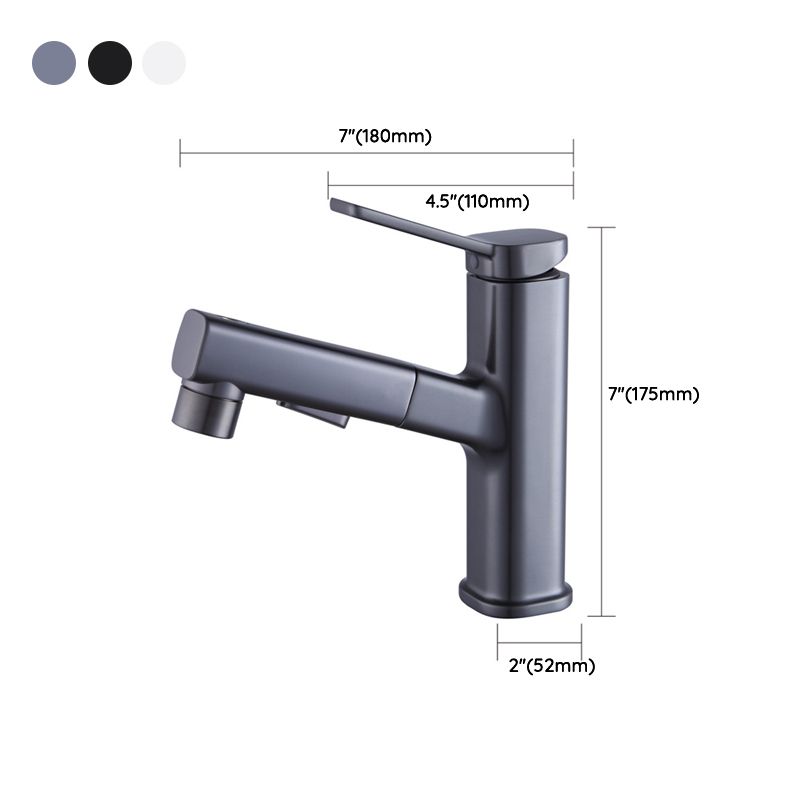 Vessel Sink Faucet Contemporary Single Lever Handle Faucet for Bathroom