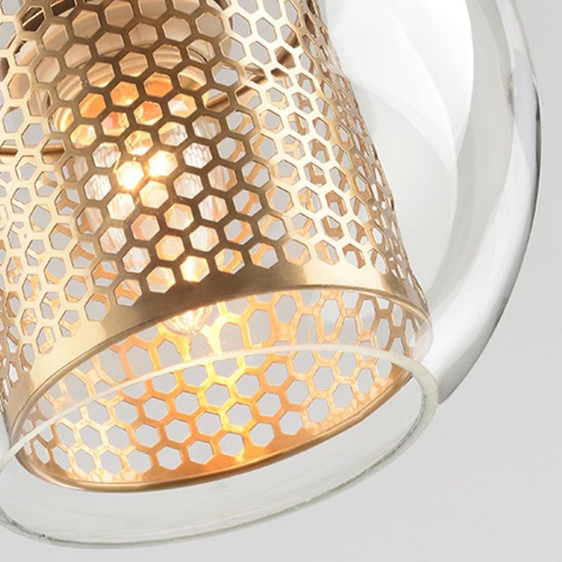 Contemporary Hanging Light Glass Shade Pendant Lighting Fixture for Sitting Room