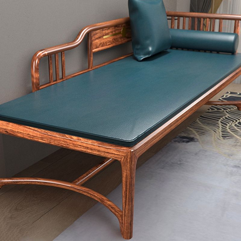 Traditional with Arms Wooden Chaise Round Arms for Bedroom Living Room