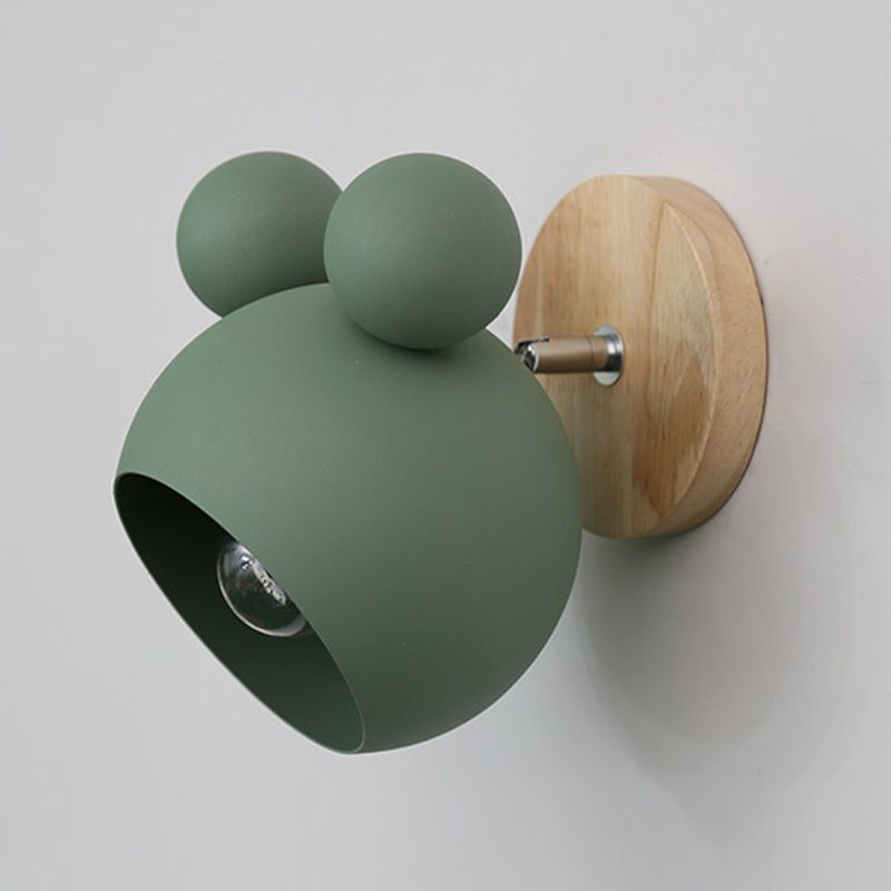 Mouse Simplicity Wall Sconce Colorful Metal Wall Mounted Lamp for Sitting Room