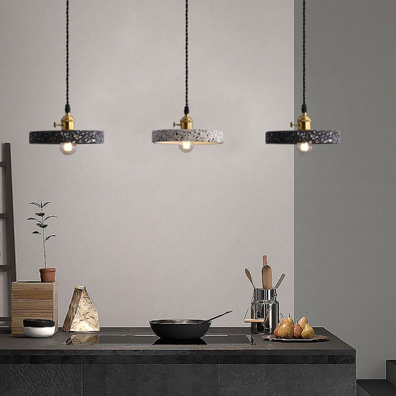 Stone Pendant Ceiling Lights with Shade Modern 1 Light Pendant Lamp
