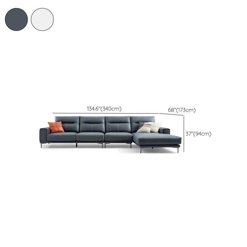 Sectional Sofa with Cushion Back 68.11" Wide Faux leather Stain-Resistant