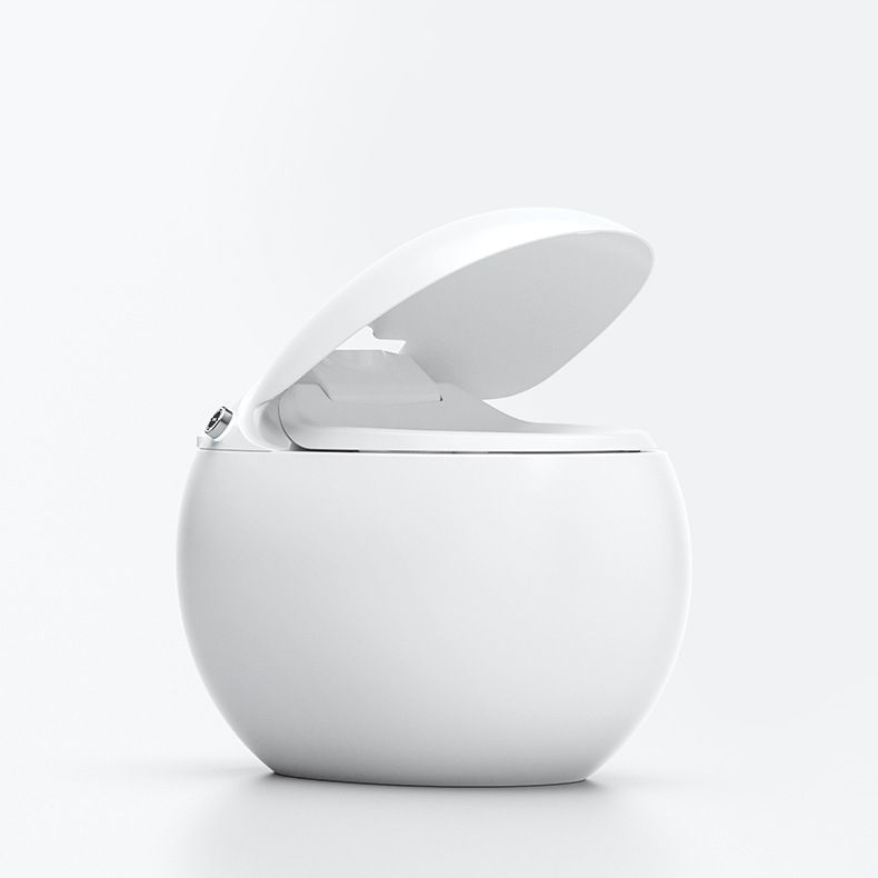 Contemporary 1-Piece Bidet Toilet Floor Mounted Round Toilet Bowl for Washroom