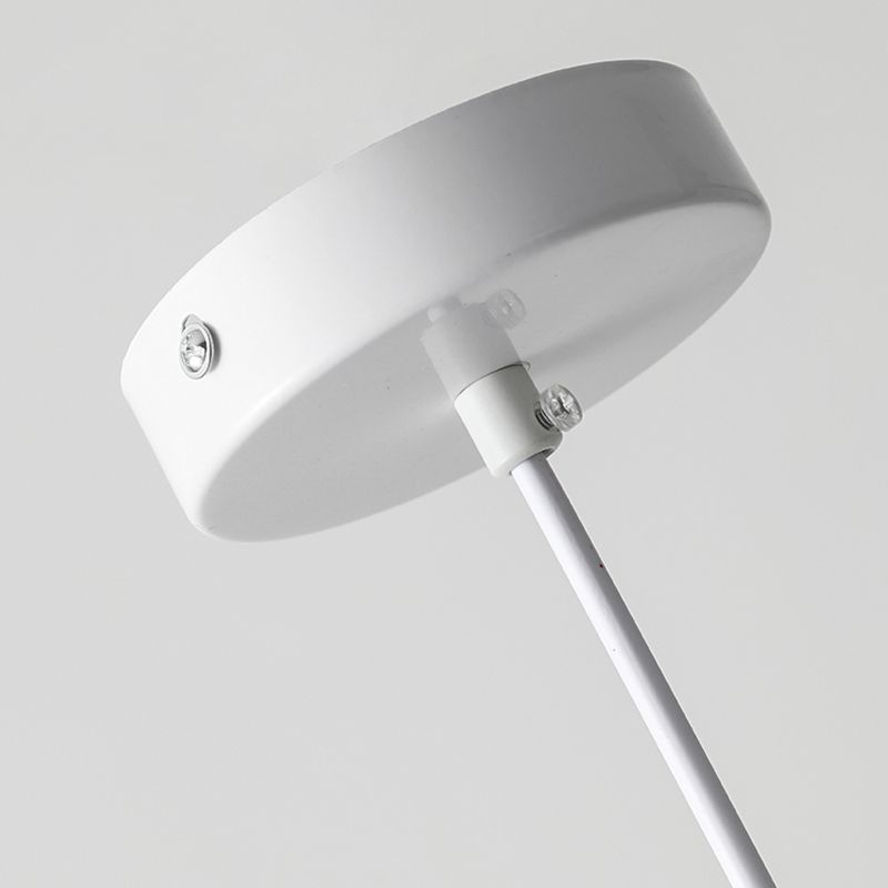 Lacquered Iron Pendant Light in Modern Creative Style Can Macaron Hanging Lamp for Interior Spaces