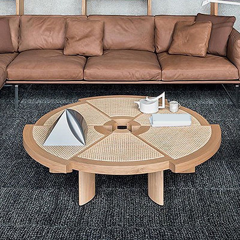 Nordic Style Cocktail Table Solid Wood Walnut/wood Coffee Table