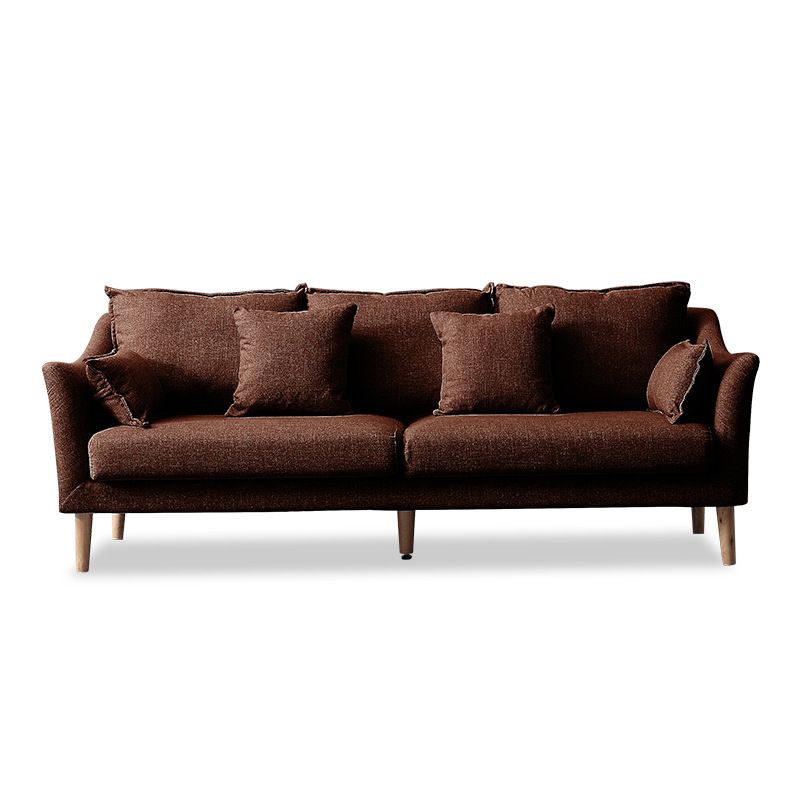 Moderne standaard houten benen stoffen bank kussens sofa voor woonkamer