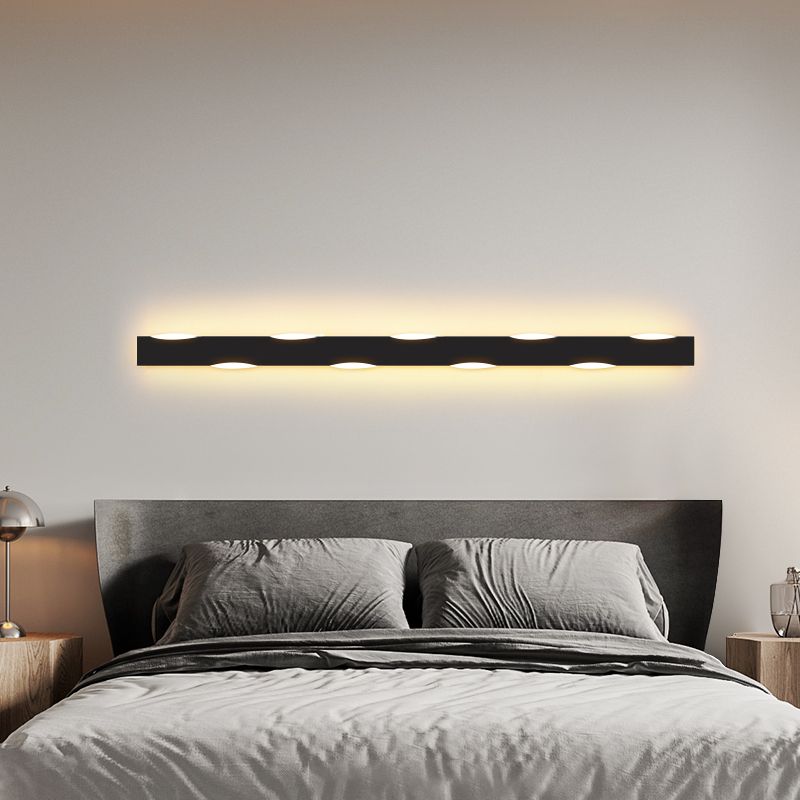 Forma de forma lineal Iluminación de pared de metal Estilo moderno 1 Luz de la pared de luz Luz de la pared de la luz.