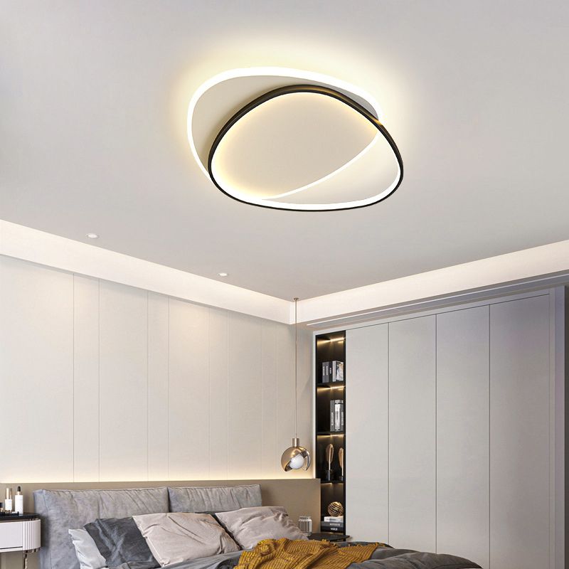 Acrylic Modern Style Flush Mount Ceiling Fixture 1-Light Geometric Led Flush Light