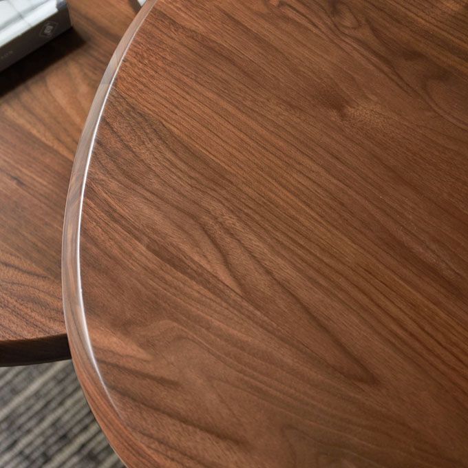 3 Legs Coffee Table Wood Geometric Coffee Coffee or End Table