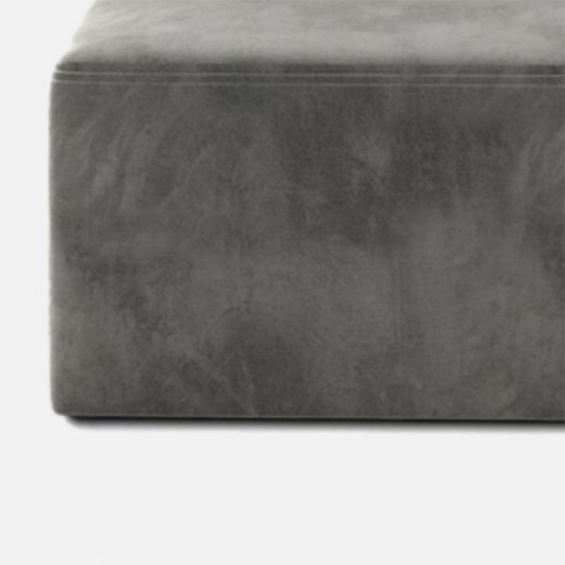 Modernism Pouf Velvet Upholstered Square Ottoman for Living Room