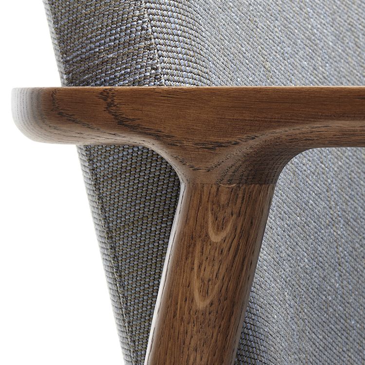 Le bois de frêne de style traditionnel préside la chaise arrière solide de salles à manger de Kichen de bras