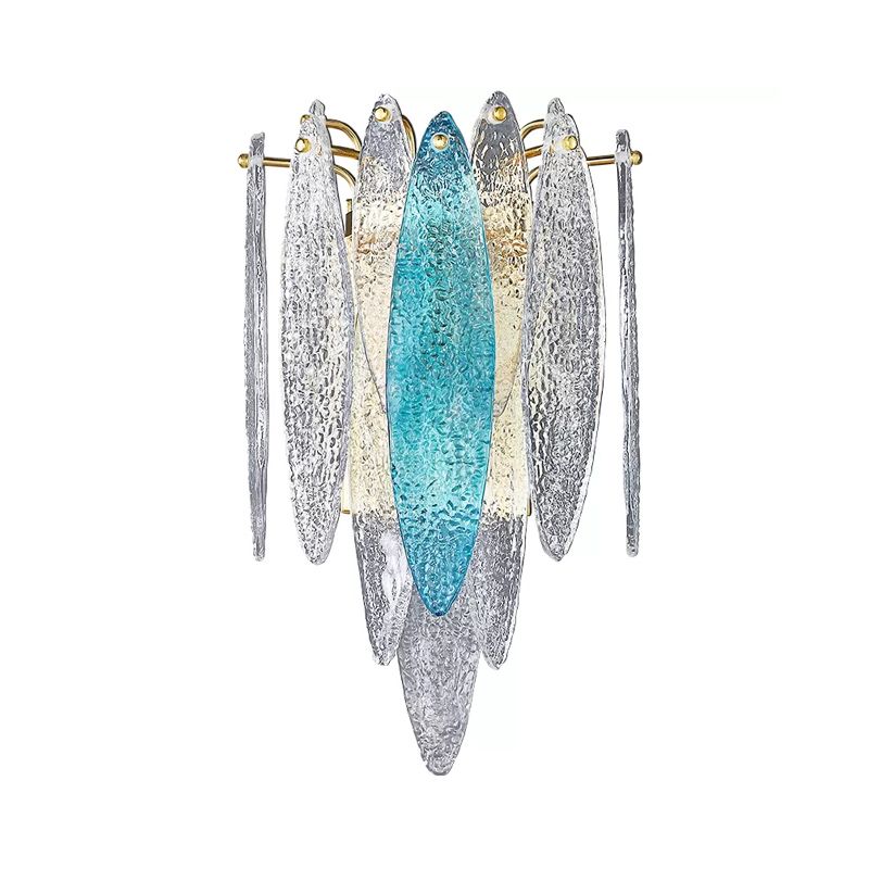 Idées d'éclairage mural en flocon ovale en couches