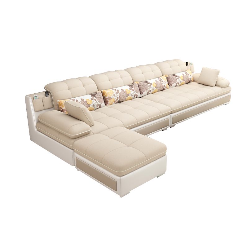 129.92" W √ó 62.99" D √ó 33.46" H Removable Cushions Pillow Top Arm Sofa and Sectional