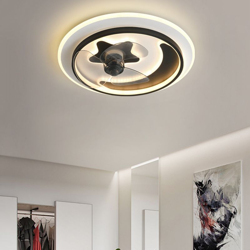 Modern Style Ceiling Fan Lighting Metal 3 Light Ceiling Fan Light for Living Room
