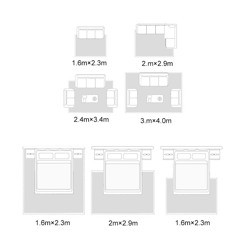 Zone de couleur unie moderne tapis en polyester gris tapis de soins faciles pour la décoration intérieure