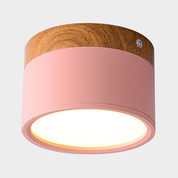 Mini LED Surface Mounted Ceiling Lamp Nordic Macaron Adjustable Indoor Spot Panel Light