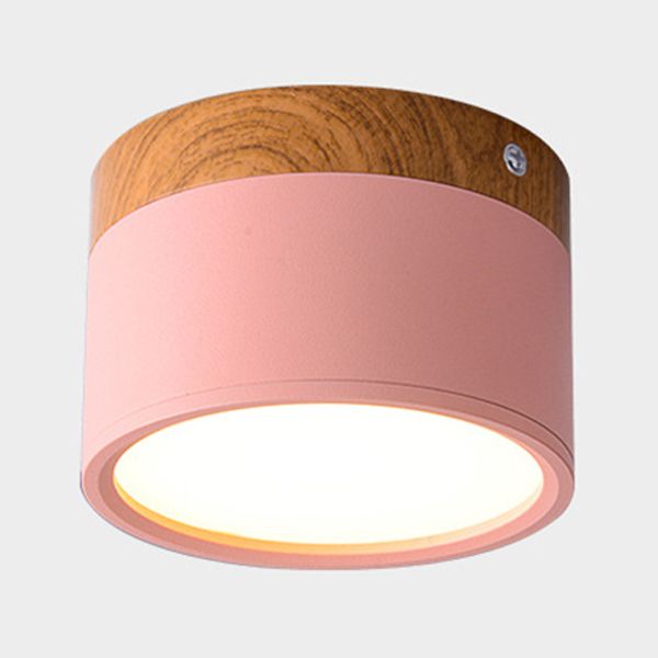 Mini LED Superficie Montata Soffitto Lampada Nordic Macaron Regolabile Indoor Pannello Luce