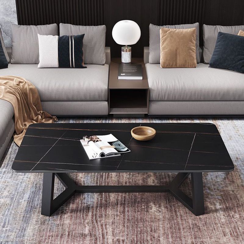 Slate Coffee Table Minimalist Rectangle Coffee Table for Living Room