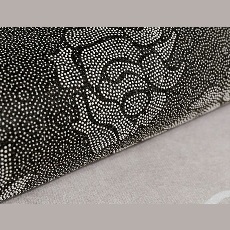 Apricot Tone Nordic Area Carpet Polyester Abstract Print Indoor Rug Easy Care Carpet for Living Room