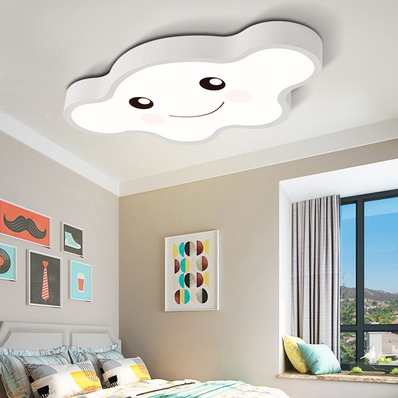 Cloud-Themed Kid Schlafzimmer Decke Flush Mount Acryl Cartoon Flush Mount Deckenleuchte