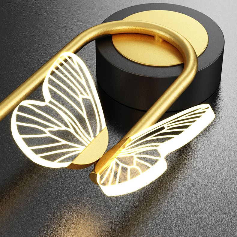 Runde Form 2 Lichter Metallwandbeleuchtung moderner Wandmontagebeleuchtung in Gold