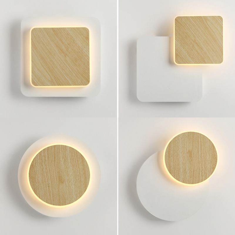 Geometric Wall Lighting Modern Style Wood Wall Lighting Ideas