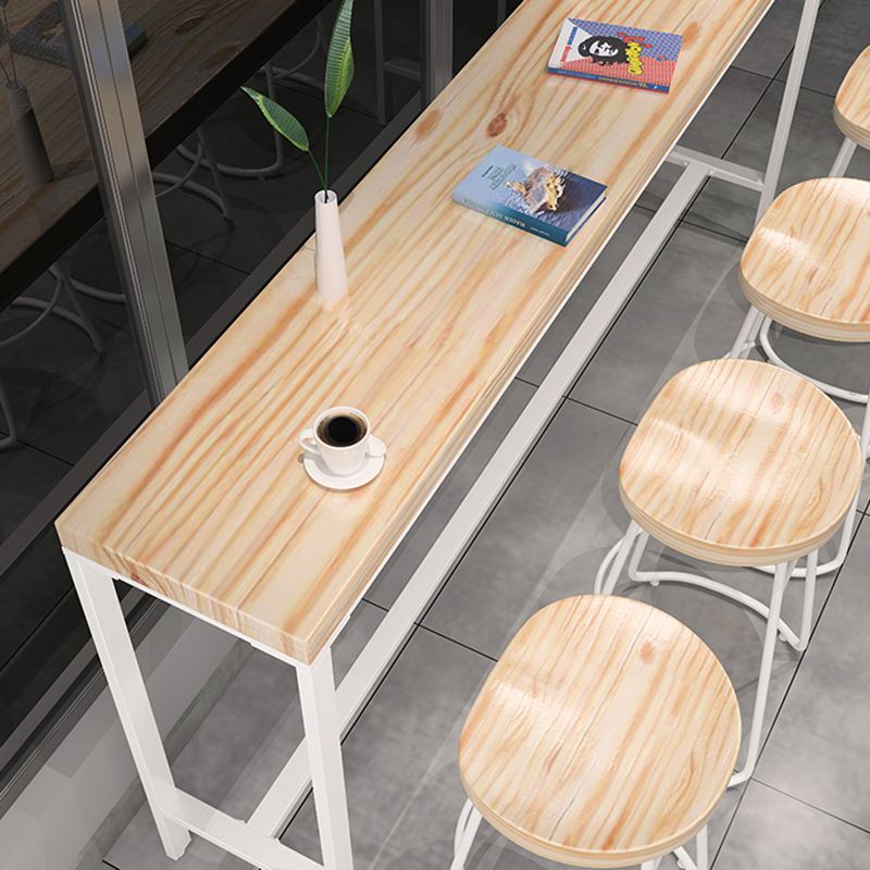 Industrial Rectangle Wood Counter Table 1/2/5 Pieces Bar Table Set for Living Room