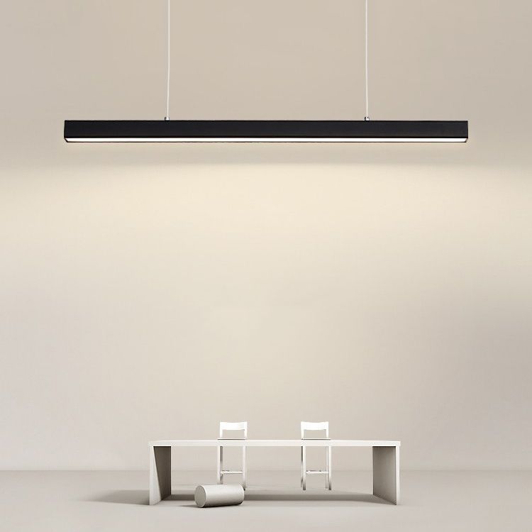 Modern Hanging Ceiling Light 1 Light Pendant Lighting Fixtures in Black Finish