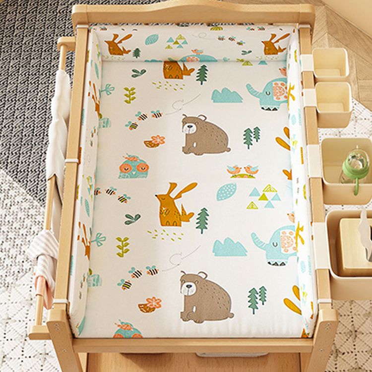 Modern Solid Wood Baby Changing Table Arch Top Changing Table
