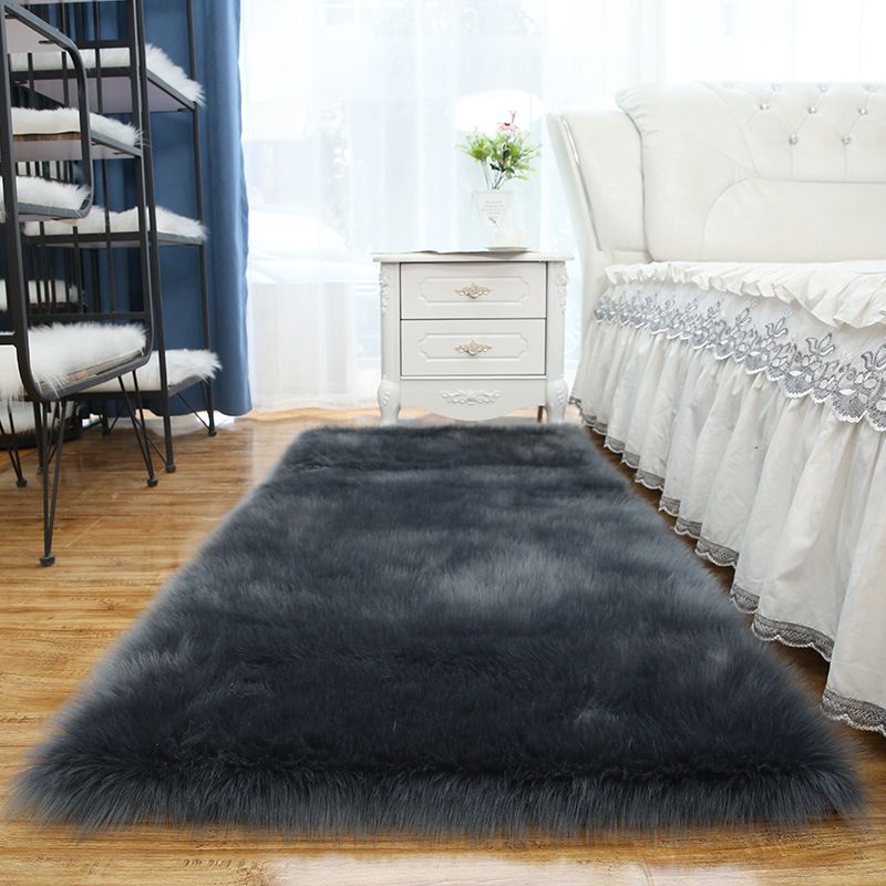 Eenvoud woonkamer tapijt funky gewoon tapijt polyester shag tapijt met niet-slip achterste