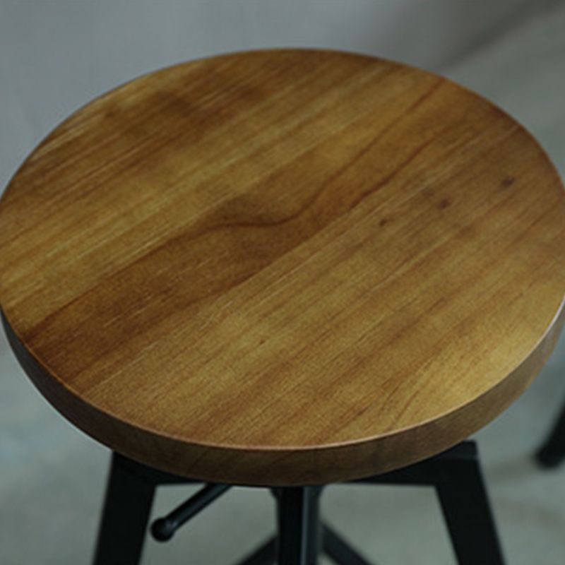 Modern Style Counter Stool Round Backless Bar Stool for Living Room