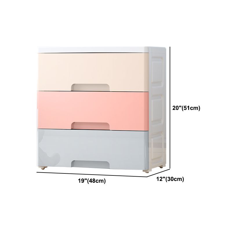 Contemporary Plastic Storage Cabinet With Drawer Non-Hanging Armoire