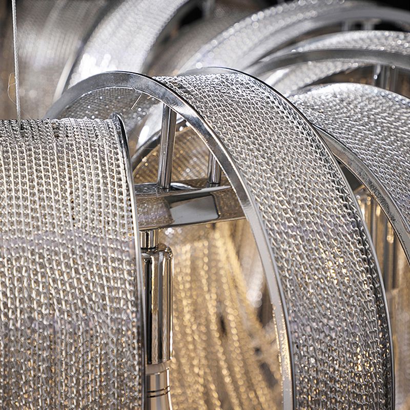 Luminaires de plafond en aluminium à glace pour lustre postmoderne pour le salon