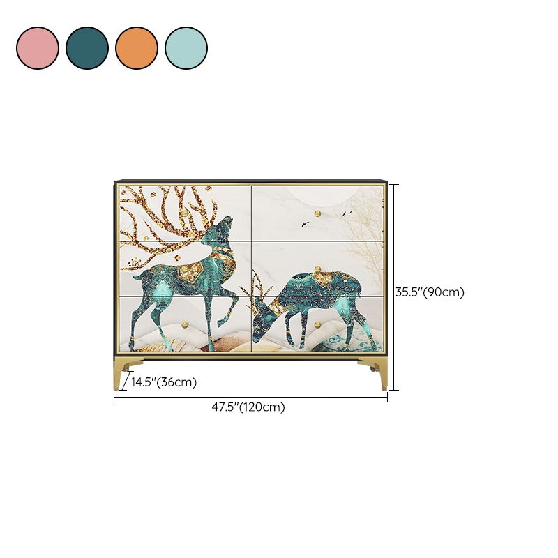 14.04-inch Width Classic Glam Storage Chest Solid Wood Storage Chest Dresser