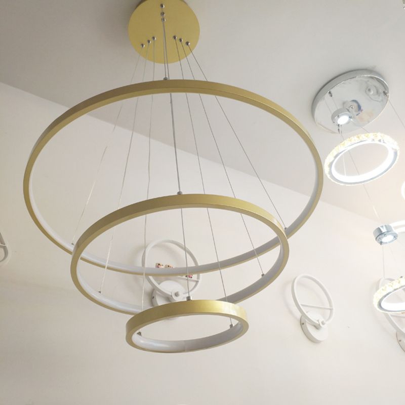 Luz de lámpara de 3 niveles de metal de lámpara de lámpara moderna LED LIGHTIVE para comedor